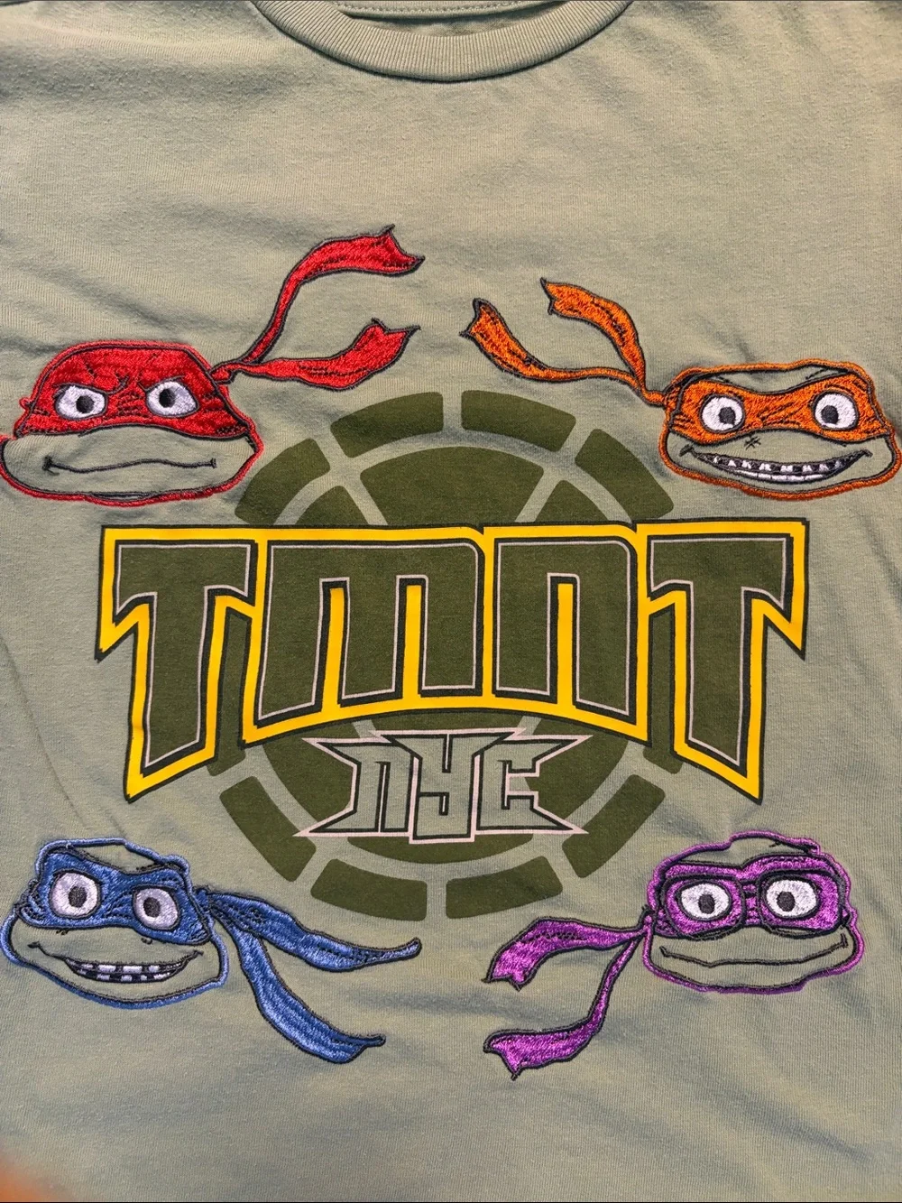 Teenage Mutant Ninja Turtles Embroidered Short Sleeve Tee for Kids Size 4